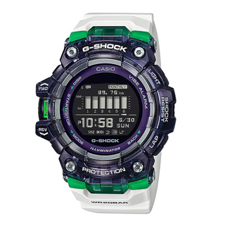 【CASIO 卡西歐】G-SHOCK 多功能計步 藍芽連線 防水運動電子錶 GBD-100SM-1A7 白/黑 台南