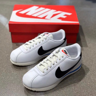 ★ASPER★NIKE CORTEZ WHITE BLACK 白黑 水藍 白底黑勾 阿甘 復古 DN1791-100