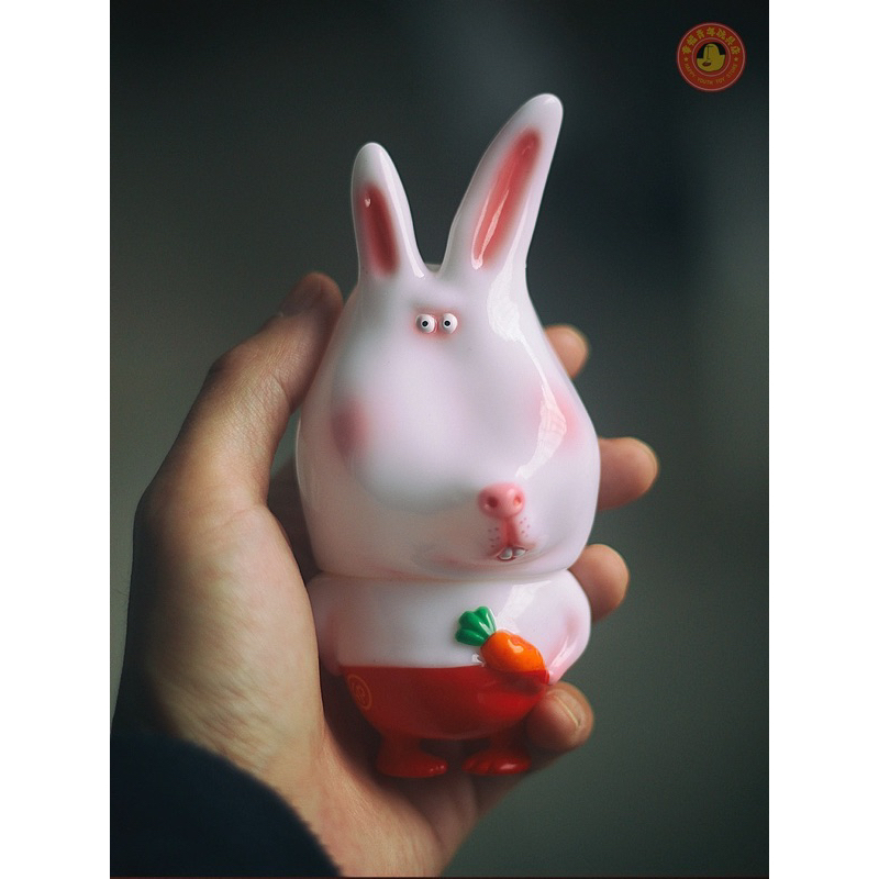 奧司玩具 現貨 十二生肖 卯兔 高13公分 塘膠公仔 設計師玩具 兔子 設計師公仔 sofubi