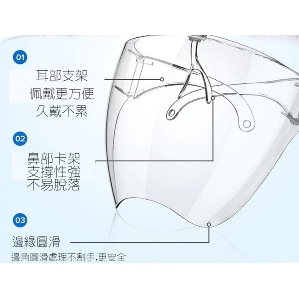 220111-16 兒童防飛沫噴濺防霧面罩