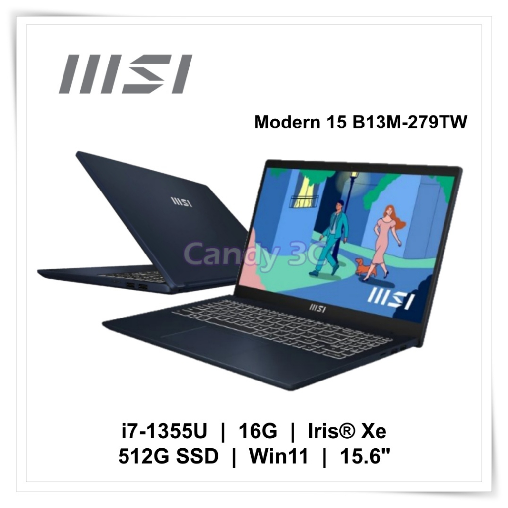 『Candy ღ 3c』微星 MSI Modern 15 B13M-279TW