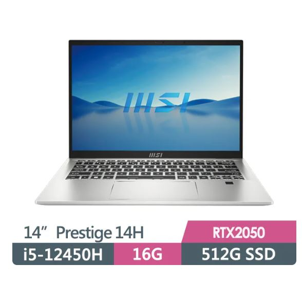 msi Prestige 14H B12UCX-456TW(i5-12450H/16G/512G SSD/RTX2050