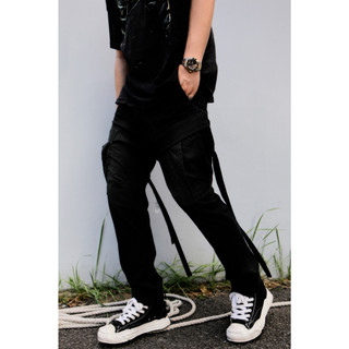 Maharishi 英國 4515 LOW CARGO PANTS OLIVE 錐形 機能 綁帶 軍褲 黑