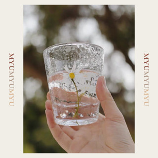 臺灣24H出貨 玻璃杯 杯子 杯 咖啡杯 隨行杯 酒杯 水杯 牛奶杯 果汁杯 花朵杯子 手繪杯 MYUMYU 沐慕家居