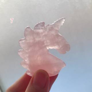 Rose Quartz Unicorn 粉晶獨角獸 小獨角獸-高5cm