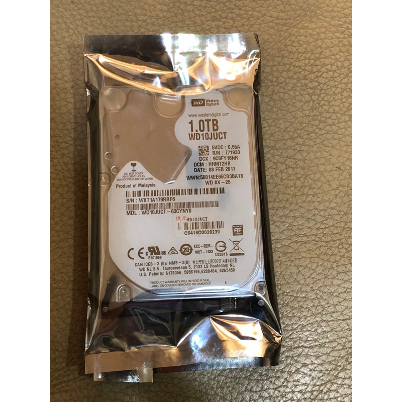 黑標 WD 影音監控碟 WD10JUCT 1TB 2.5" 5400 1T 16MB SATAII 筆電 硬碟三重可自取