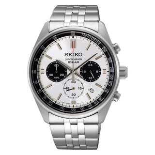 SEIKO 精工 白熊貓錶計時手錶-41.5mm (SSB425P1/8T63-00W0S)