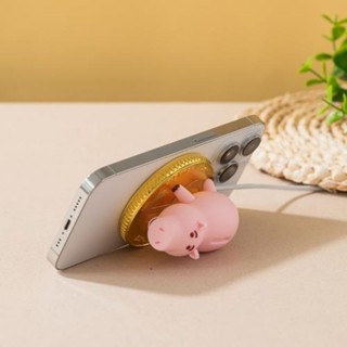♥️現貨♥️infoThink 火腿豬系列磁吸充 magsafe 火腿豬磁吸充 iphone 無線充電盤 711限量商品