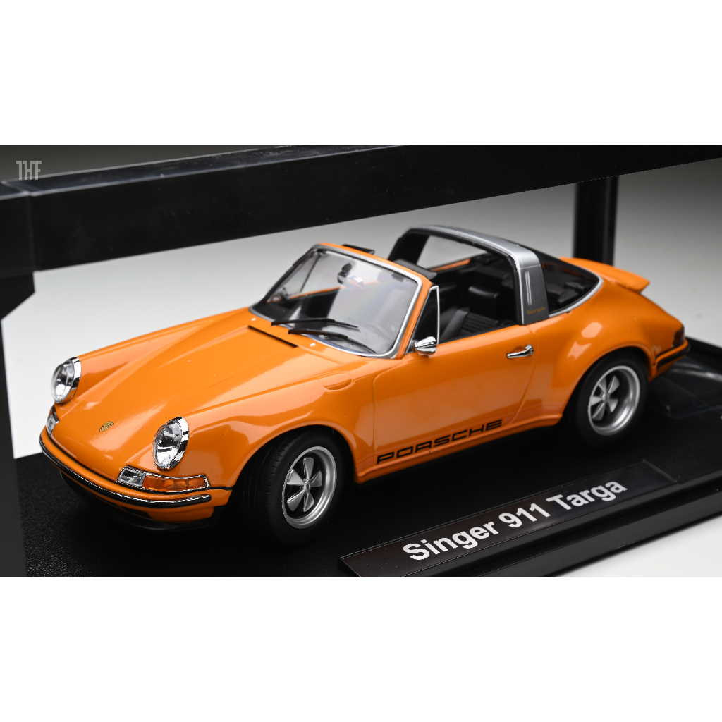 Porsche 911 Targa Singer Design 橘 1/18 KK scale