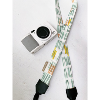 線條色塊相機背帶/手腕帶-綠(相機/手機/證件)