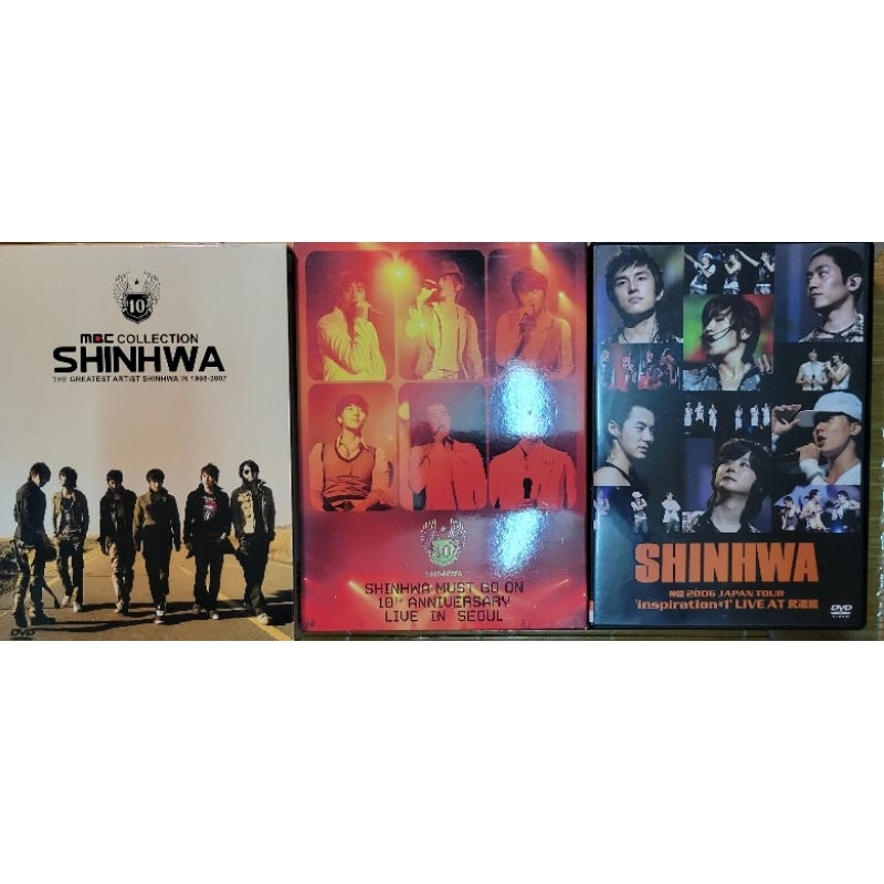 神話 SHINHWA 日版DVD三張一起賣 Eric、李玟雨、金烔完、申彗星、JunJin、Andy