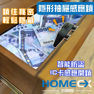 隱形抽屜感應鎖 暗鎖 IC卡感應開鎖 隱形鎖 電子感應鎖 智慧抽屜電子鎖 電子鑰匙 悠遊卡開鎖 隱形安裝 防盜鎖