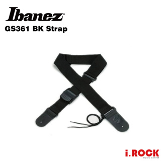 IBANEZ GS361 BK STRAP 黑色 背帶【i.ROCK 愛樂客樂器】