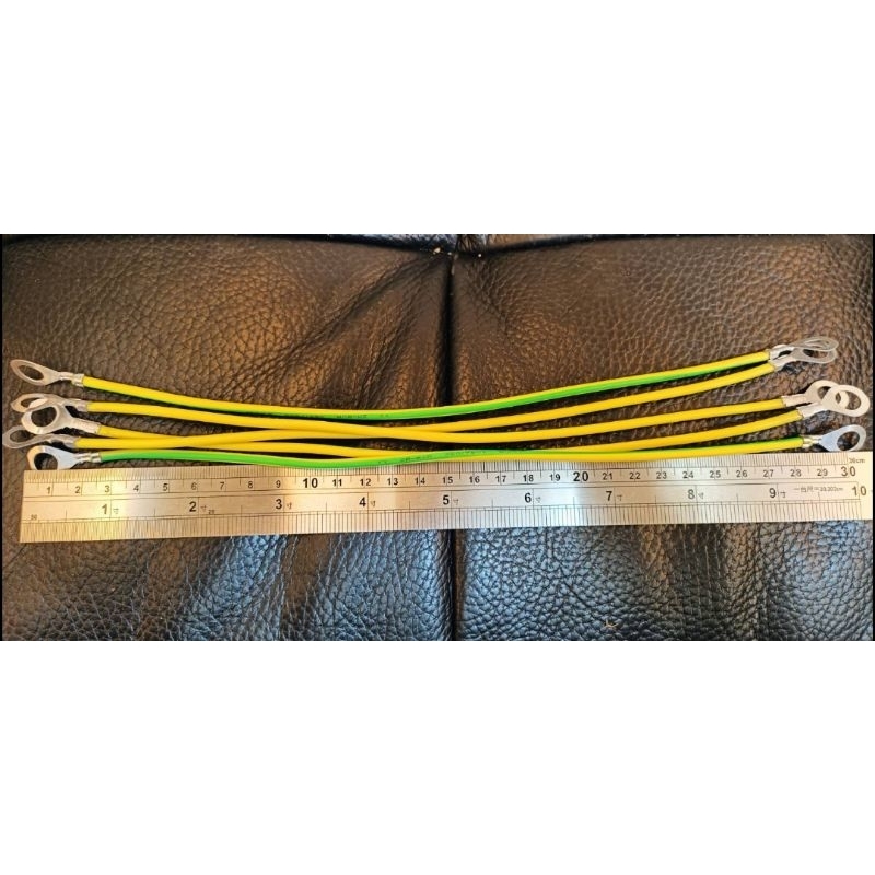 接地線 連接線 銅包鋁 黃綠雙色線 橋架接地線 連接色線 每條1.3元 工程餘料 出清 100條/包 另有3.5/5.5