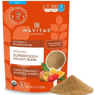 Navitas Organics Superfood+ 免疫混合物 有機、非轉基因、素食、無麩質、生酮和古老,4 盎司