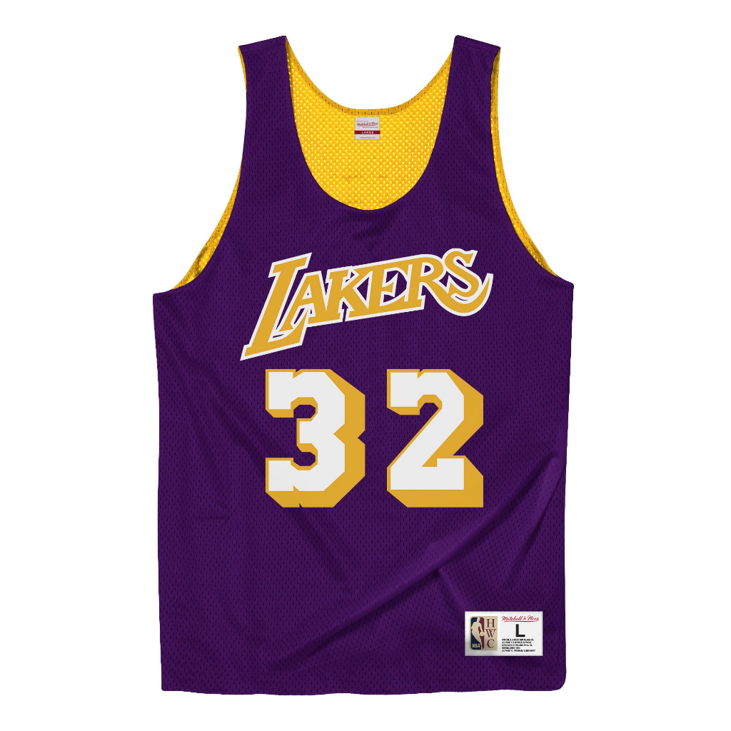 NBA Reversible Tank Update 雙面練習球衣 Magic Johnson 湖人 紫黃