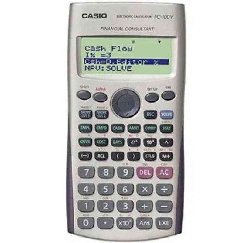 CASIO卡西歐財務型計算機/FC-100V(質感金色)