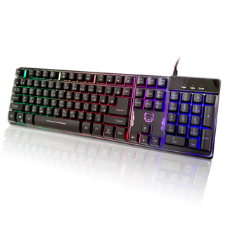 【蝦趴購】K7 RGB 薄膜式鍵盤 鍵盤 電競鍵盤 RGB鍵盤 遊戲鍵盤 有線鍵盤 機械鍵盤可參考