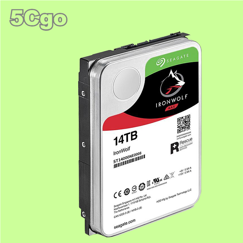 5Cgo【權宇】Seagate/希捷 ST14000NE0008 14tb酷狼pro機械14t網路存儲NAS 1年保含稅