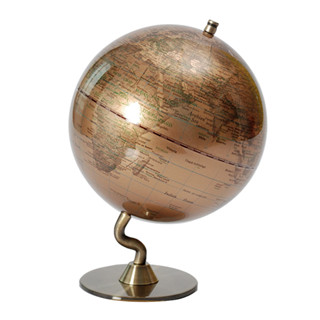 【SkyGlobe】5吋金色時尚地球儀(英文版)《WUZ屋子》地球儀 地圖 擺飾 臺灣製