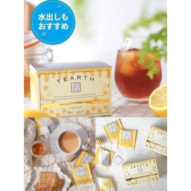現貨：日本TEARTH 蜂蜜/檸檬/蜜桃/印度風味/巧克力紅茶茶包25枚
