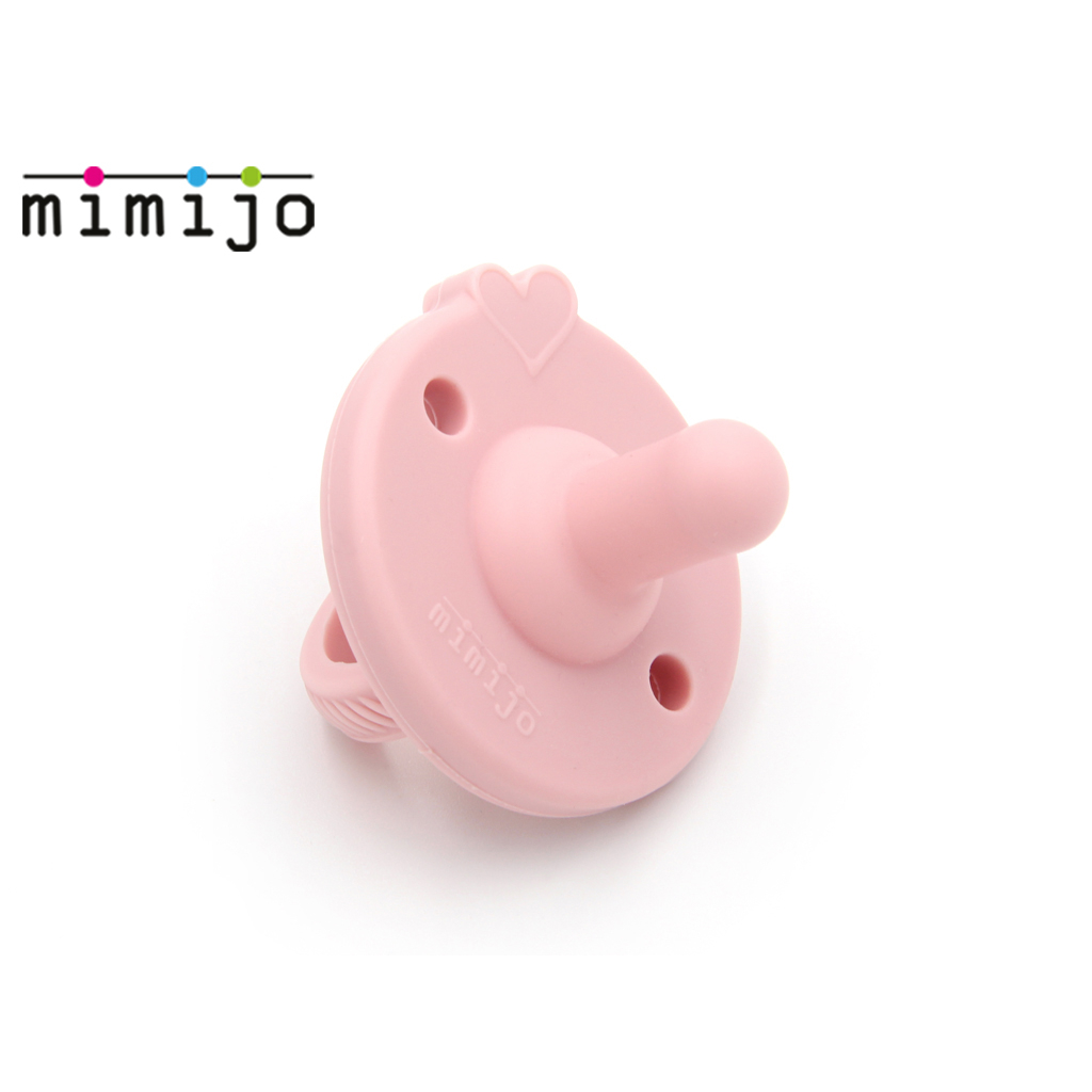 【捷克mimijo】鉑金食品級矽膠寶寶奶嘴/安撫奶嘴/一體工藝塑形(0+適用/粉款)