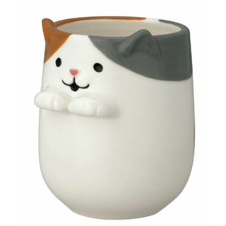 賣萌的杯子 現貨 日本 DECOLE 三花貓 湯吞 茶杯 陶瓷杯 貓咪杯子 馬克杯 貓貓 喵喵