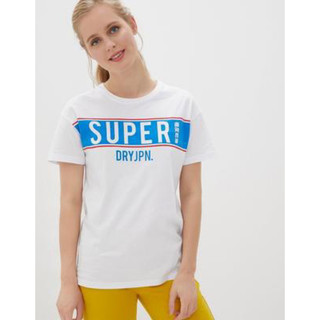 superdry 極度乾燥 白色 短袖 T恤 女 42碼 XL