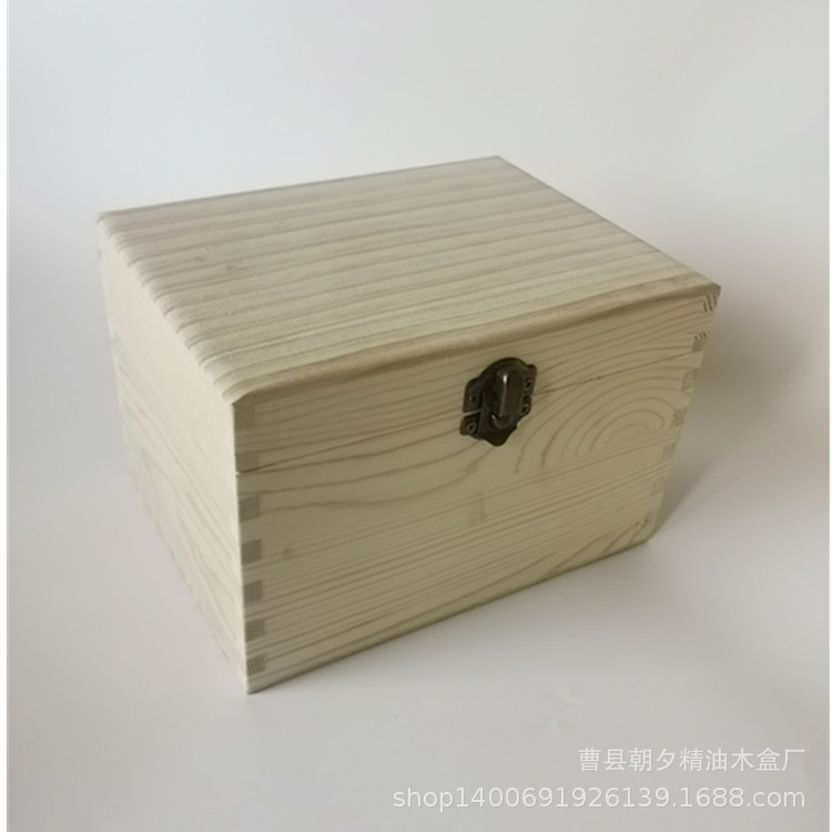 精油收納盒實木質盒子12格30ml護膚品分裝瓶整理盒松木包裝盒