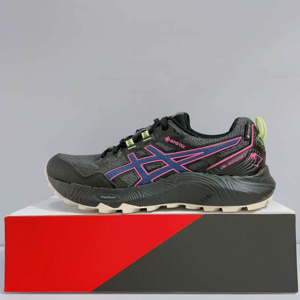 ASICS GEL-SONOMA 7 GTX 女生 黑色 舒適 透氣 緩震 防水 運動 慢跑鞋 1012B414-020