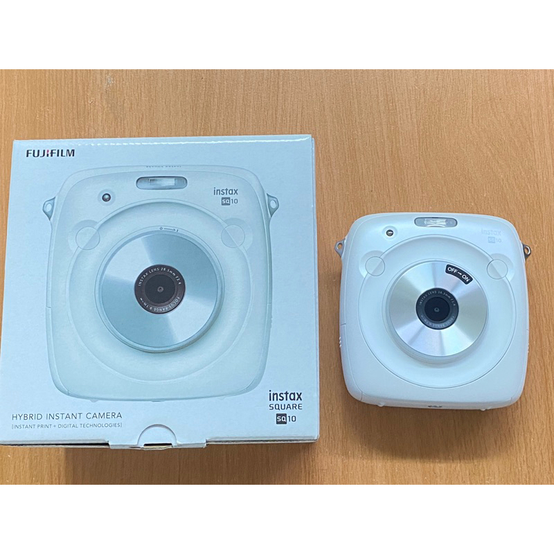 富士 Fujifilm 拍立得 instax SQUARE SQ10 數位拍立得 印相機 二手 白色 極新 盒裝
