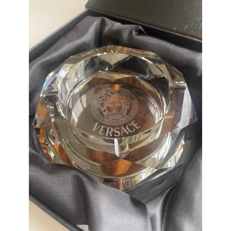 VERSACE 凡賽斯 精品水晶玻璃煙灰缸