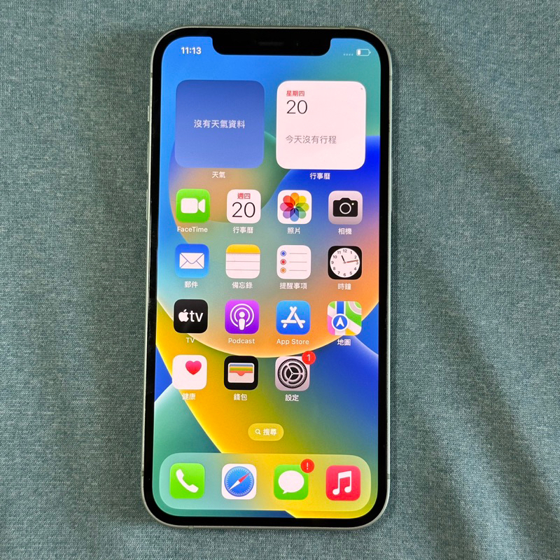 iPhone 12 128G 綠 無傷 功能正常 二手 IPhone12 i12 6.1吋 蘋果 apple 台中