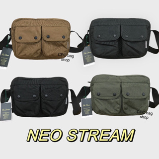 (現貨)韓國品牌 Neo Stream 雙口袋尼龍側背包 防潑水 男生斜背包 側背包 男生包包 尼龍側背包