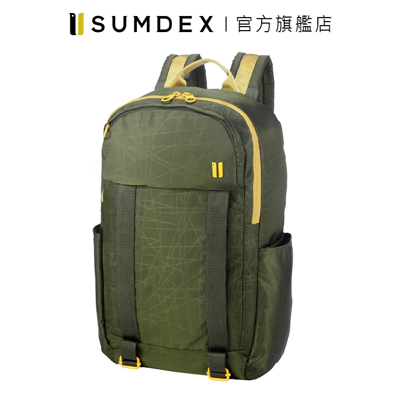 Sumdex｜樂.遊 防盜空間後背包 NOD-612RG 綠色 官方旗艦店