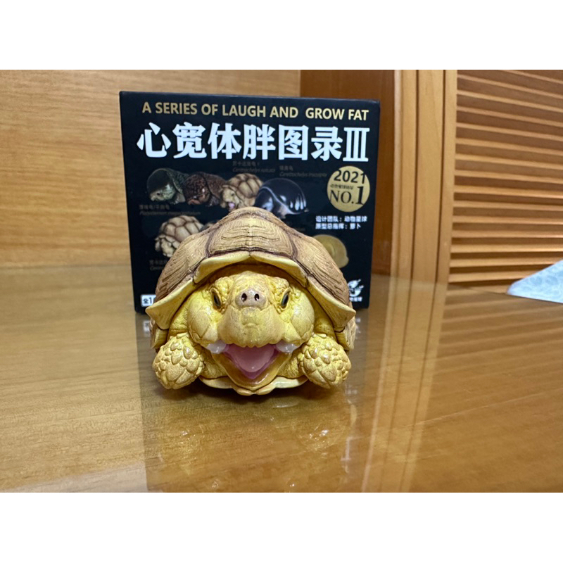 ［二手正版］動物星球 心寬體胖系列 第3彈龜 母蘇卡達象龜動物模型