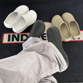 [HYC] 韓國 基本款 時尚 現代 簡約 百搭 穆勒鞋 廚師鞋 EVA全包 內增高 包頭鞋 室內拖 防水雨鞋 厚底橡膠