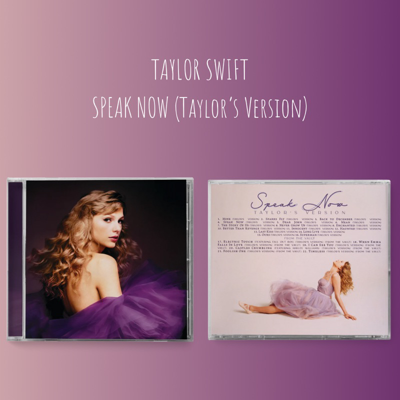 DR.美國🇺🇸泰勒絲Taylor Swift-Speak Now(Taylor’s Version) CD