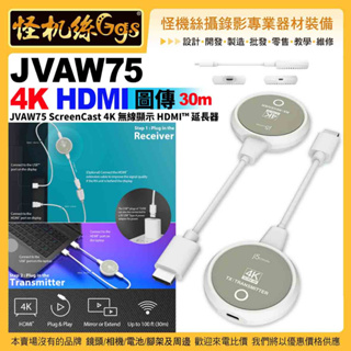 怪機絲 j5create JVAW75 4K HDMI 圖傳 30M 相機筆電手機平板圖傳到電腦 6.8 EGL