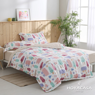 【HOYACASA x wwiinngg聯名】100%天絲床包枕套三件組-繽紛小樹