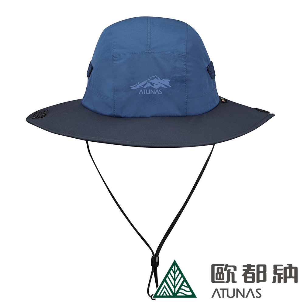 ATUNAS歐都納GORE-TEX防水遮陽大盤帽A1AHDD01N藍黑(防曬//登山帽)☆‧°小荳の窩°☆㊣