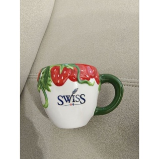 SWISS草莓杯子/小茶杯/小杯子/茶杯/陶瓷茶杯/陶瓷杯子