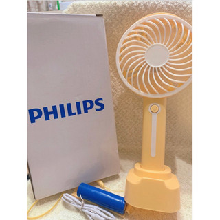 全新 PHILIPS 飛利蒲 USB電風扇（清新黃）