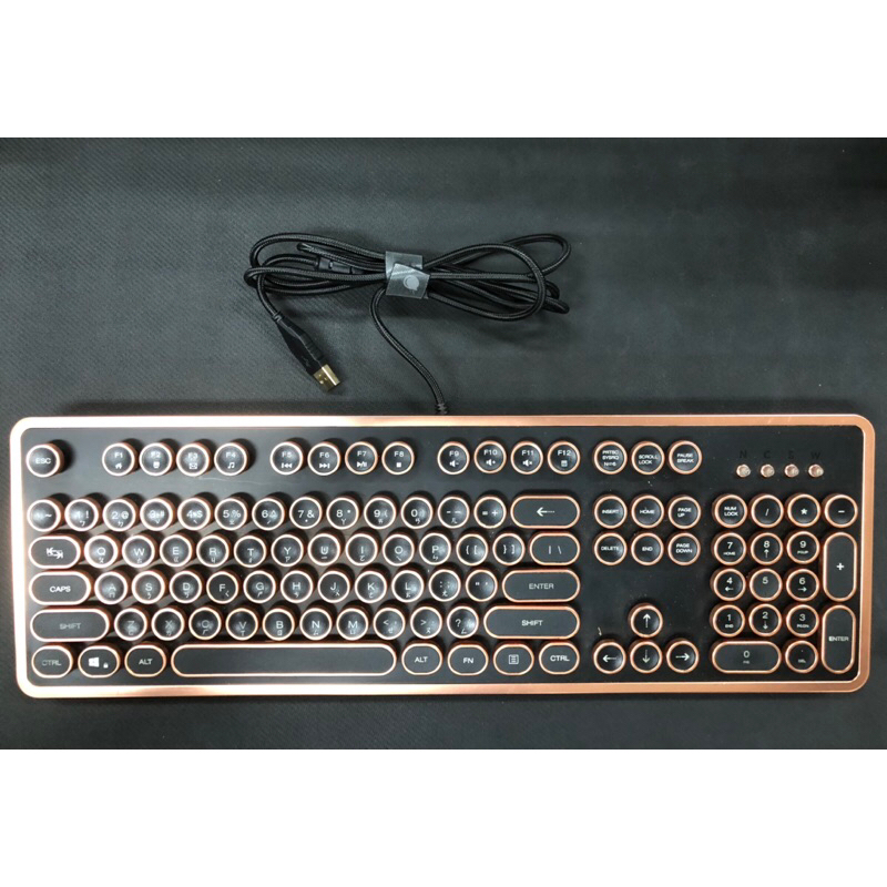 賣一個雷斯特 Lexking LKB-7309機械式復古打字機鍵盤