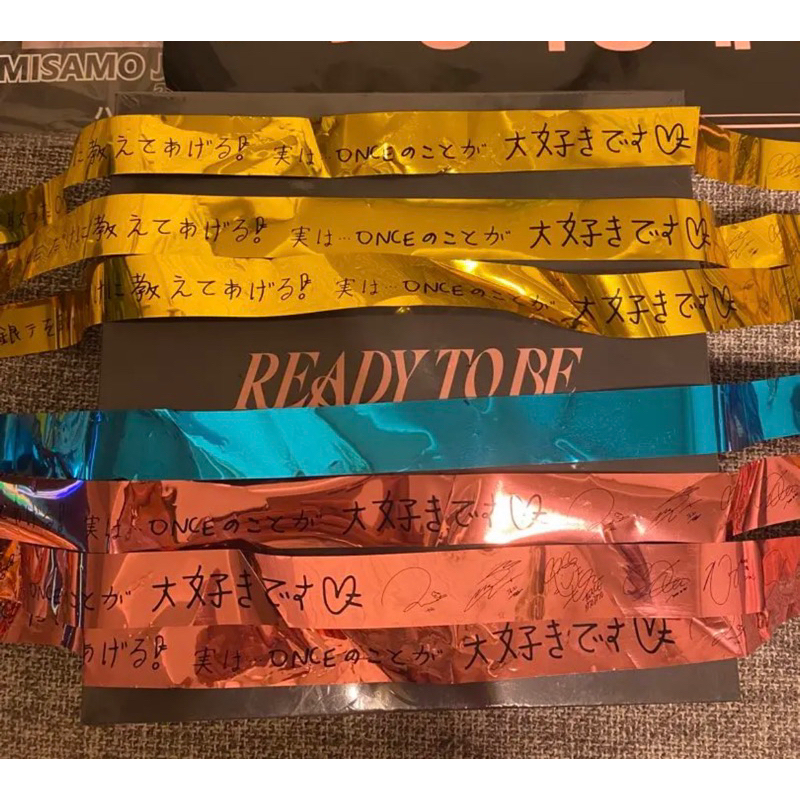 TWICE Ready To Be 5巡 演唱會 日本場 簽名 彩帶
