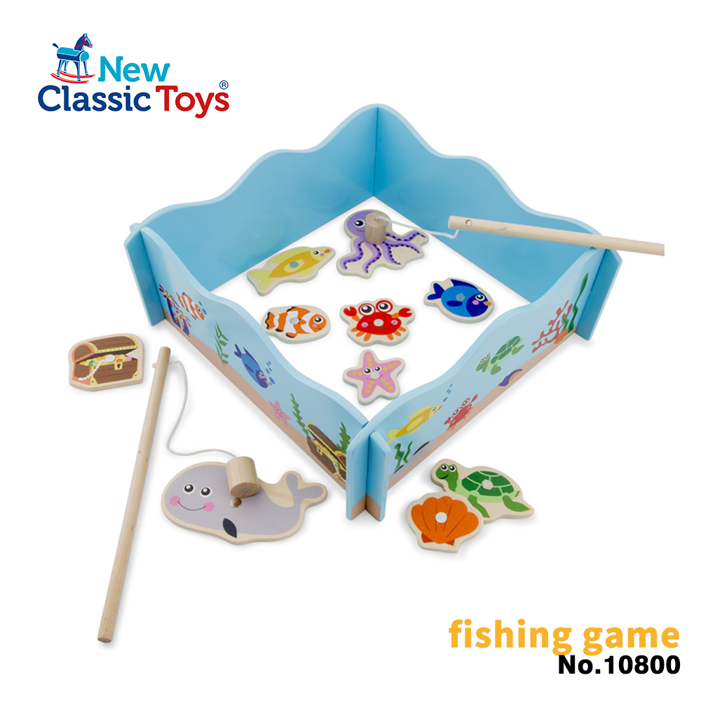 荷蘭 New Classic Toys 寶寶木製釣魚遊戲 -10800 釣魚玩具 磁性釣魚 兒童釣魚 親子互動