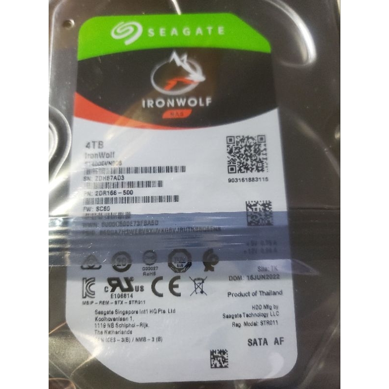 Seagate 希捷 酷狼 Ironwolf 4TB  NAS 硬碟 店保二年 可外接盒擴充座