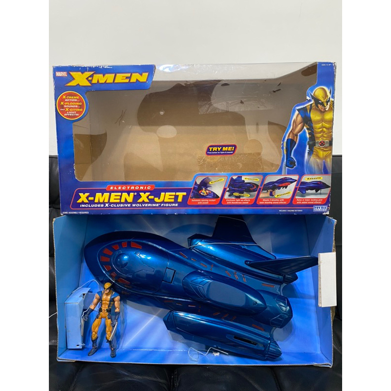 已拆 52公分 marvel legends X-men X戰機  x-jet 6吋金鋼狼 toy biz