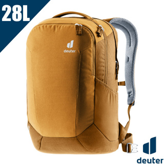 【Deuter】多功能電腦背包 28L GIGA 15吋筆電 日常旅行背包 健行登山背包_棕黃_3812321