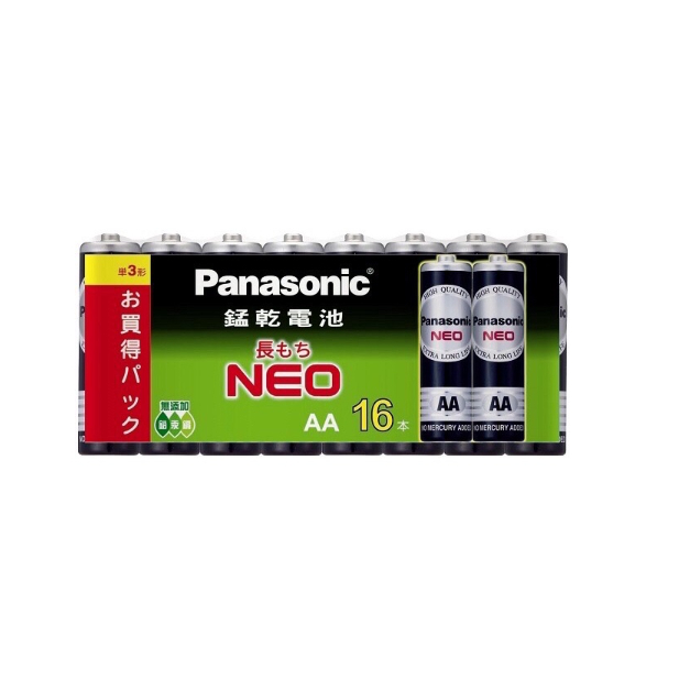 ❤️現貨 Panasonic 國際牌 NEO 黑色錳乾電池 碳鋅電池 三號電池 3號電池 16入 4號電池 四號電池